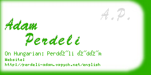 adam perdeli business card